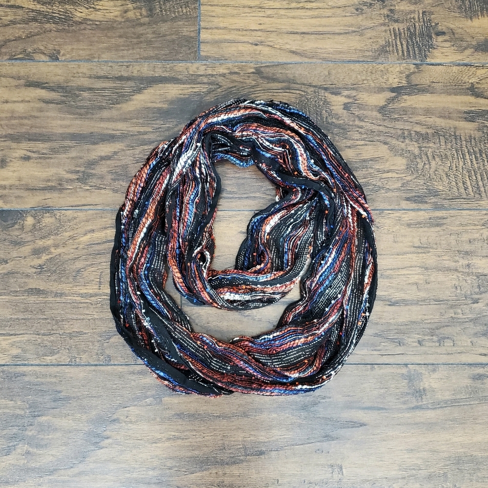 4/$20 - Hobo Metallic Stripe Infinity Scarf